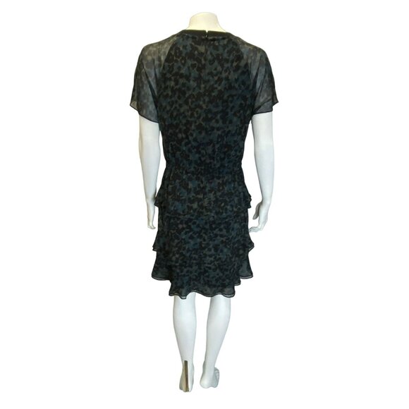 Madewell Dress size 6 Radiant Camo Leopard Print Short Flowy Ruffles - Picture 8 of 8